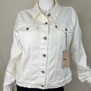 Levi’s NWT XL Winter White Cream Ivory Trucker Jacket
